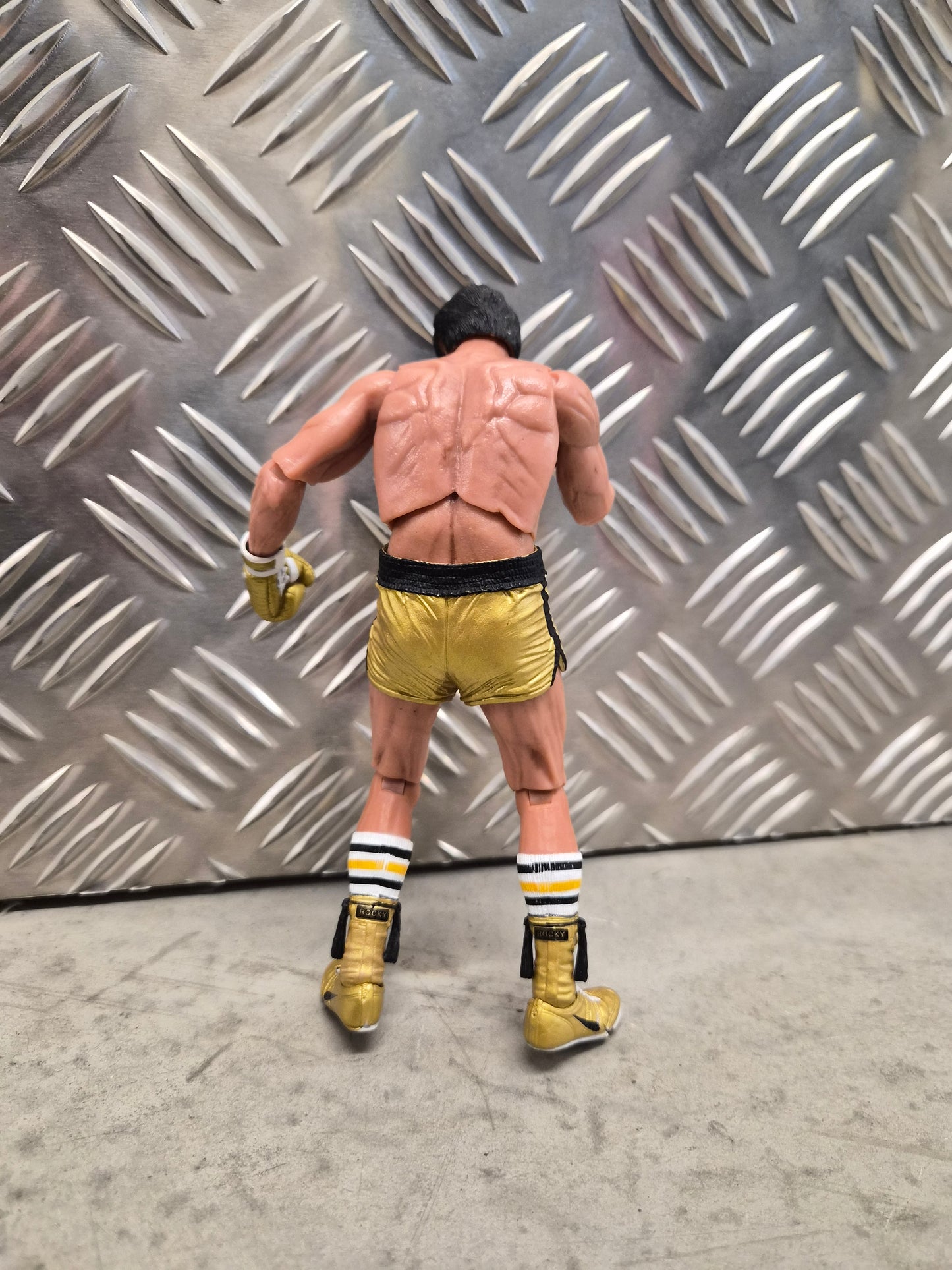NECA Rocky Balboa Action Figure Rocky 3 Gold Trunks