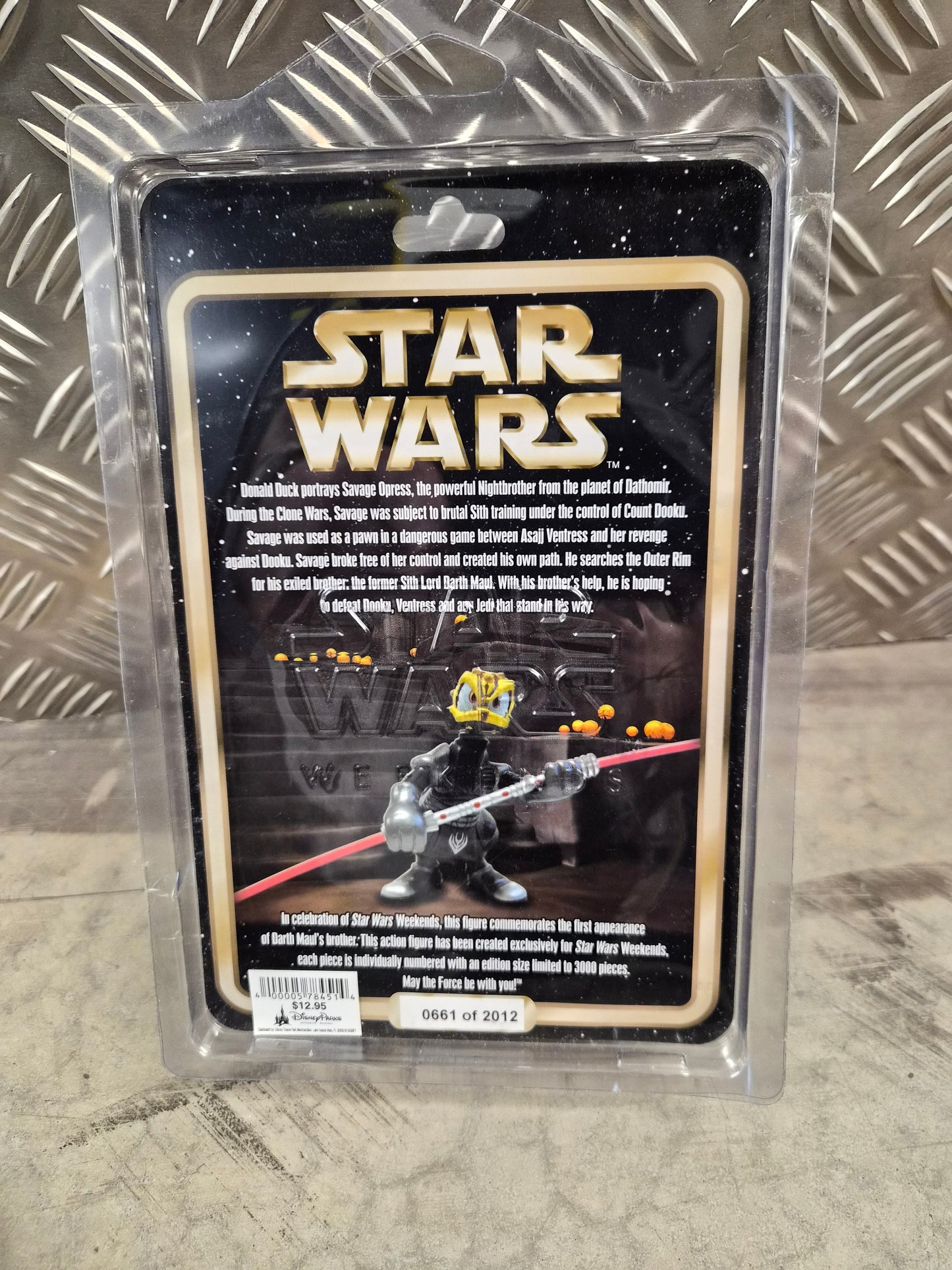 Star Wars Donald Duck Limited Edition Star Tours Exclusive