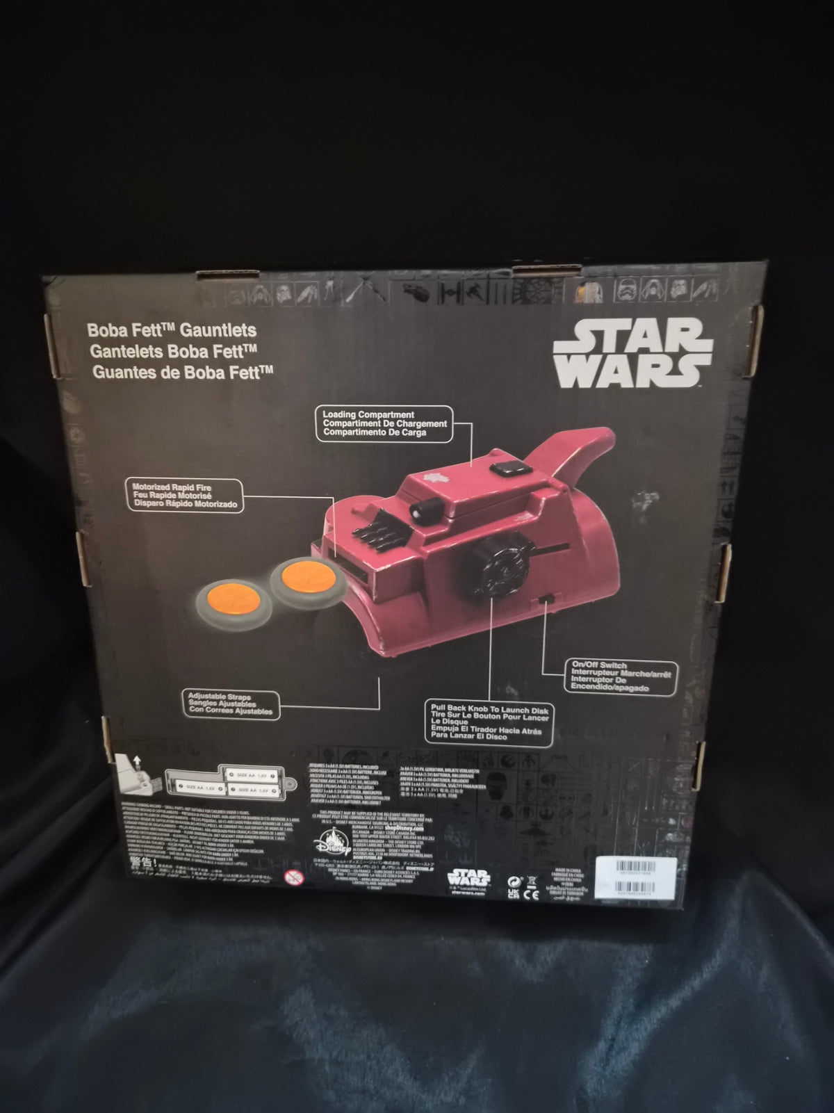 Star Wars Boba Fett Electronic Firing Disc gauntlets
