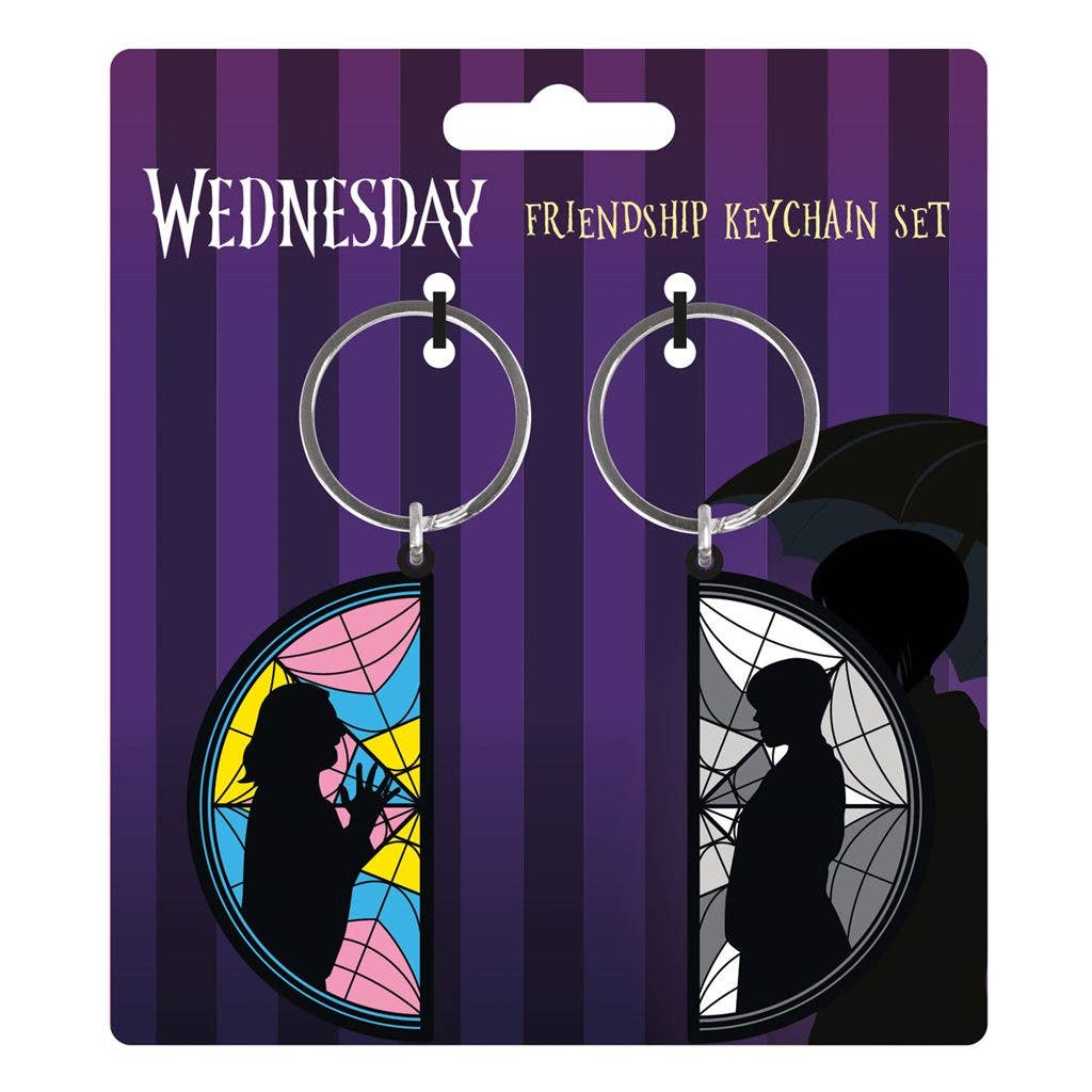 Wednesday (Wednesday Enid Window) Pvc Keychain (2 Pack)