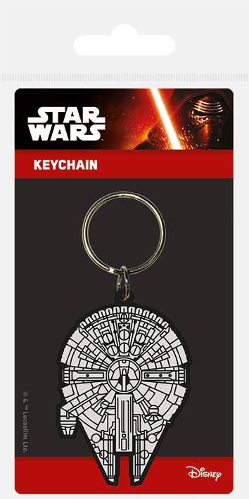 Star Wars (Millennium Falcon) Rubber Keychain