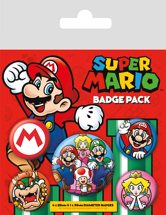 Super Mario (Mario) Badge Pack