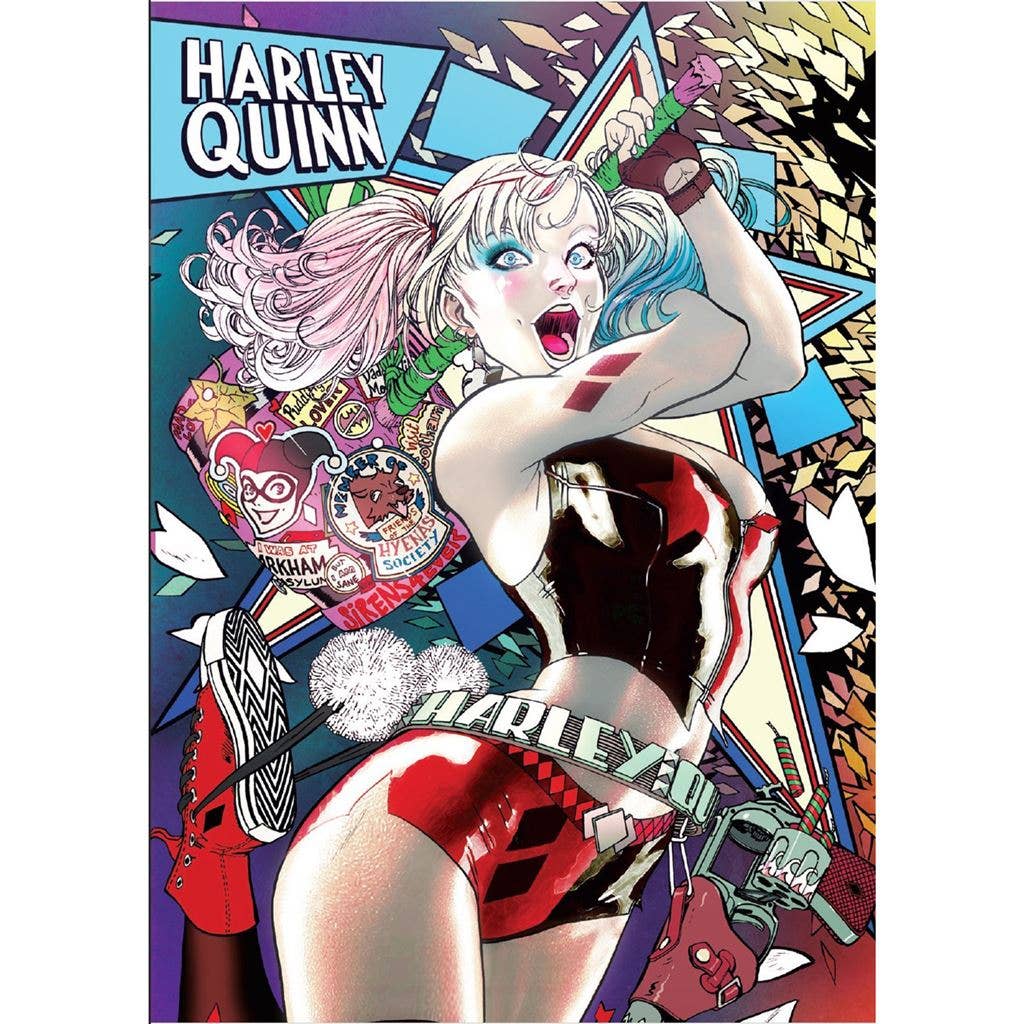 Batman (Harley Quinn Neon) Postcard Print A6