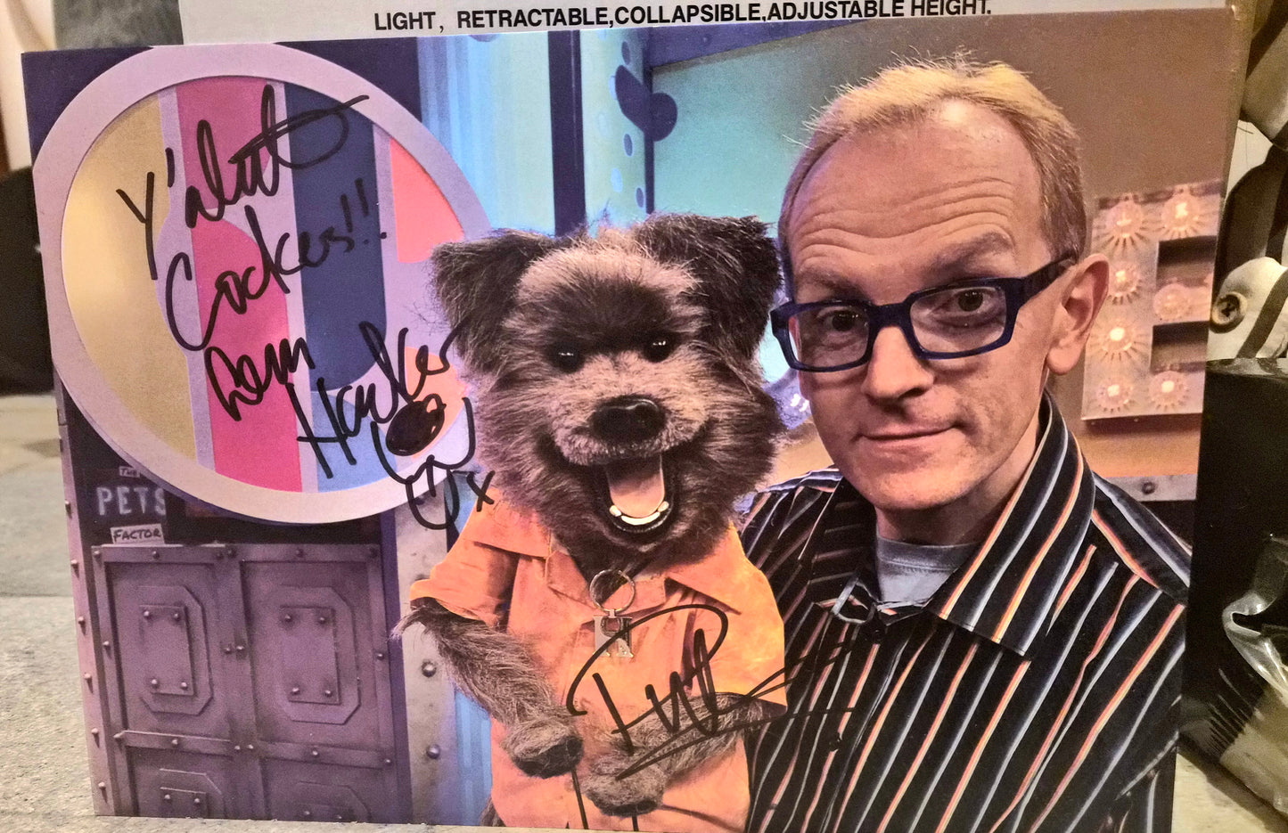 BBC Phil Fletcher & Hacker T Dog Signed Autograph