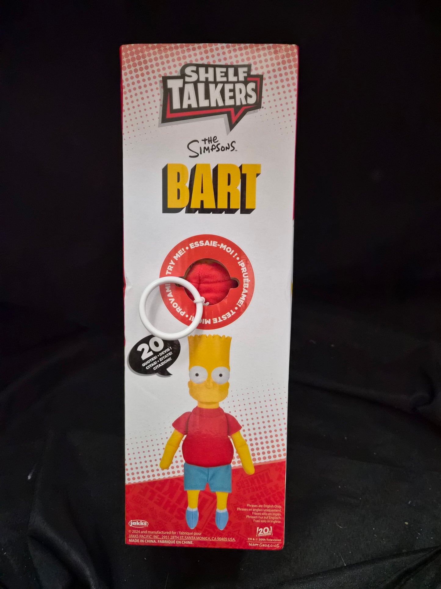The Simpsons Bart Simpson Shelf Talker by JAKKS Pacific with 20 Iconic Character