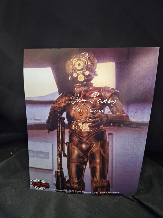 Chris Parsons Signed Autograph