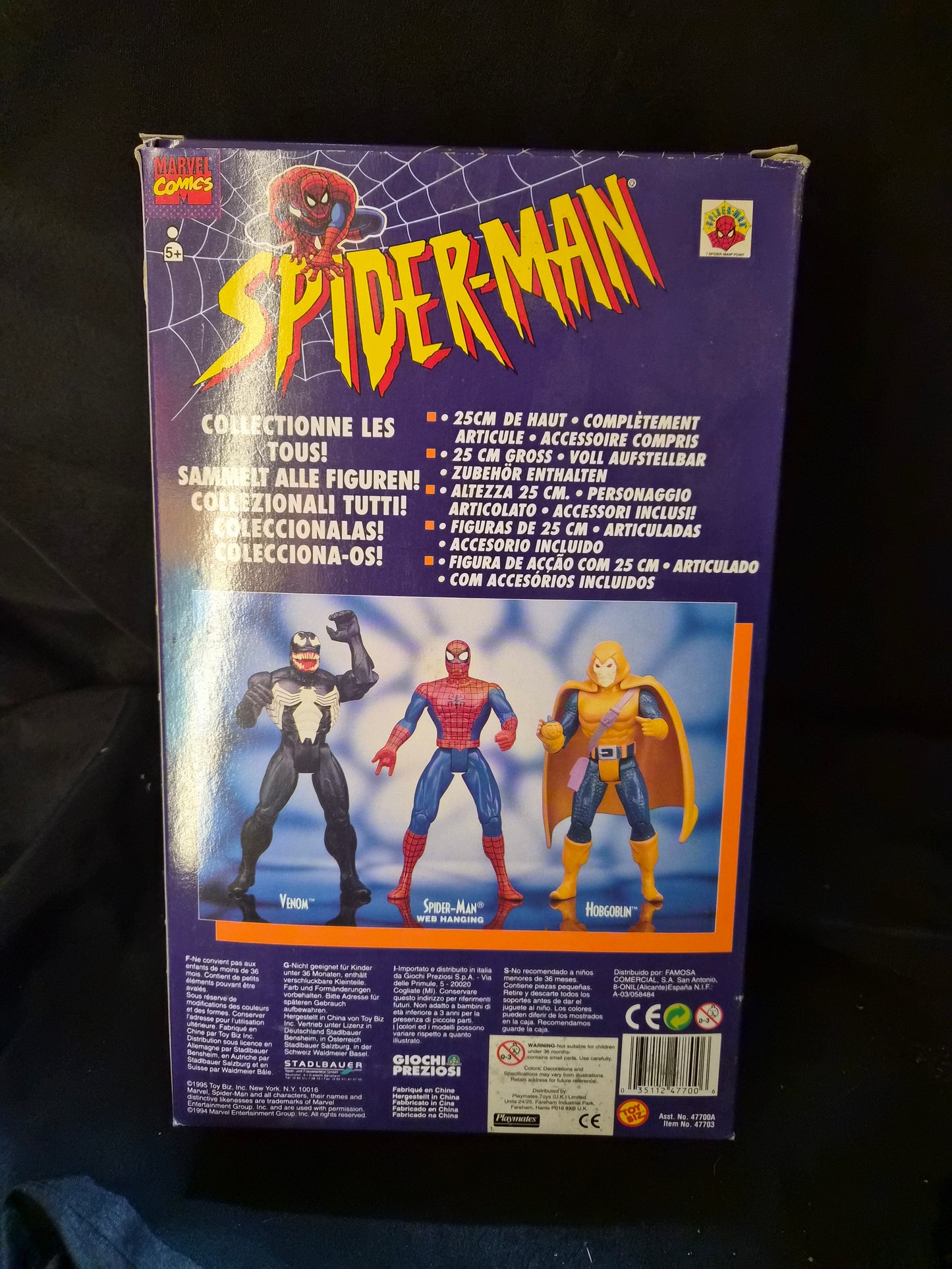 Spiderman 90's Toybiz 10" Action Figure with Watch
