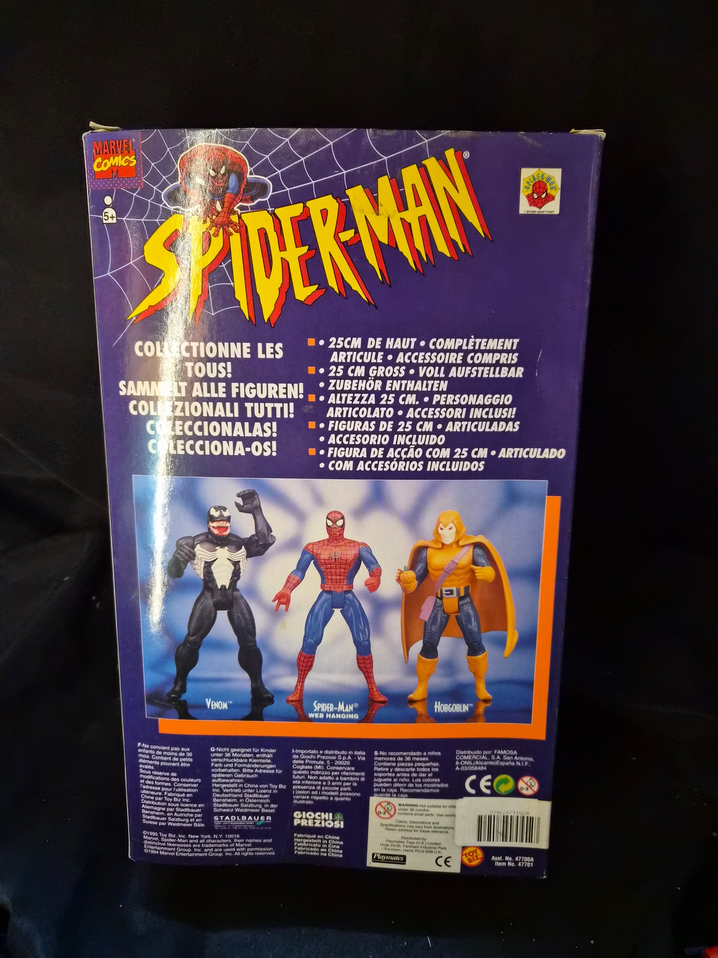 Spiderman 90's Toybiz 10" Action Figure with Watch