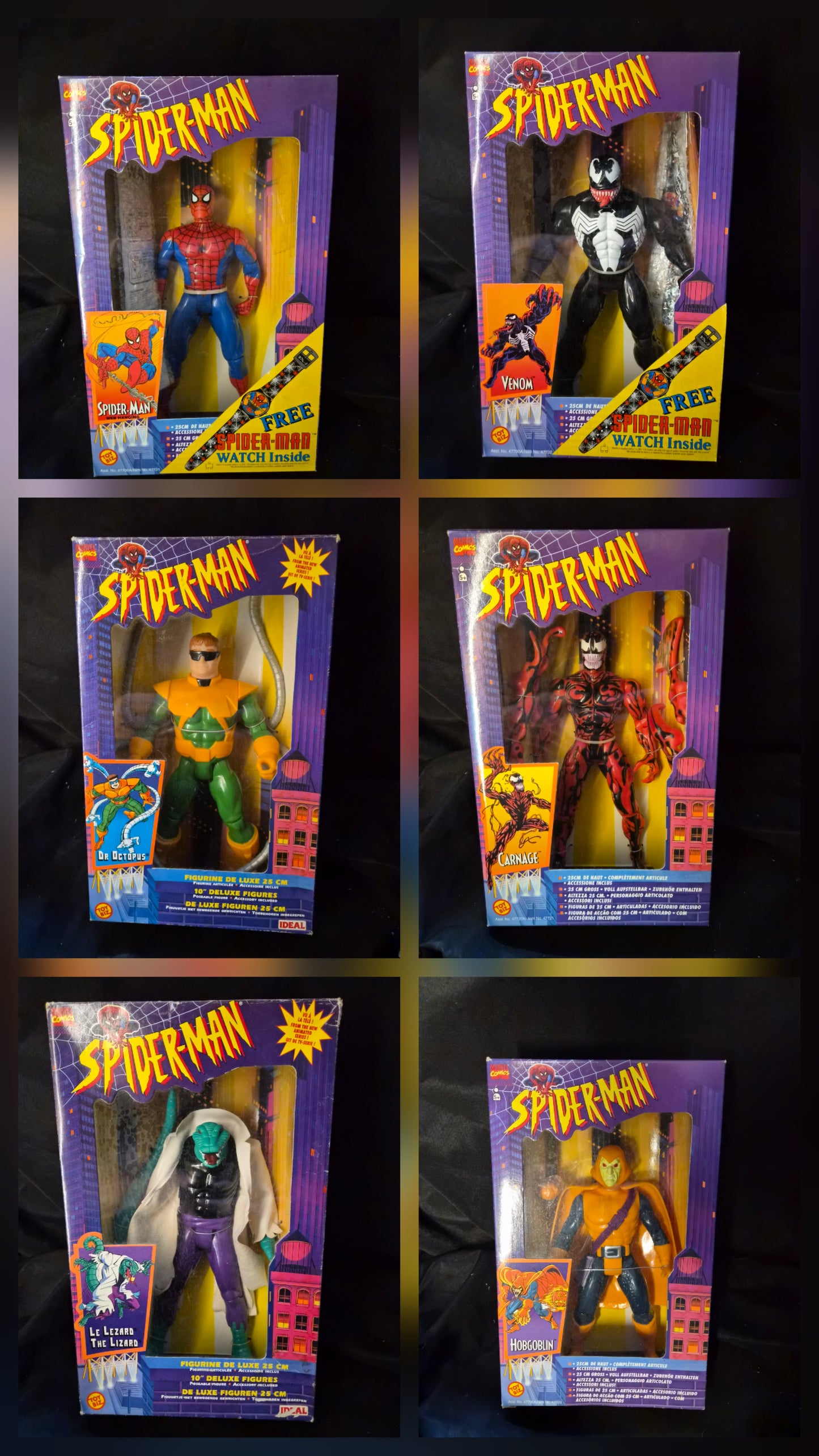 Spiderman 90's Toybiz 10" Action Figure with Watch