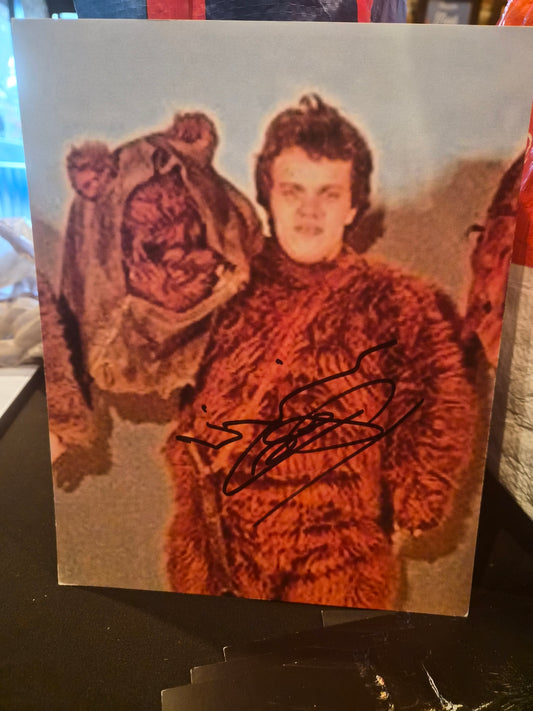 Brian Wheeler Signed Ewok Star Wars ROTJ Autograph