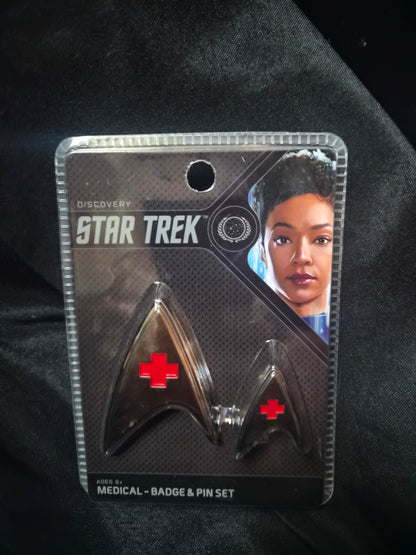 Star Trek Discovery Operations Badge & Pin Set by Quantum Mechanix