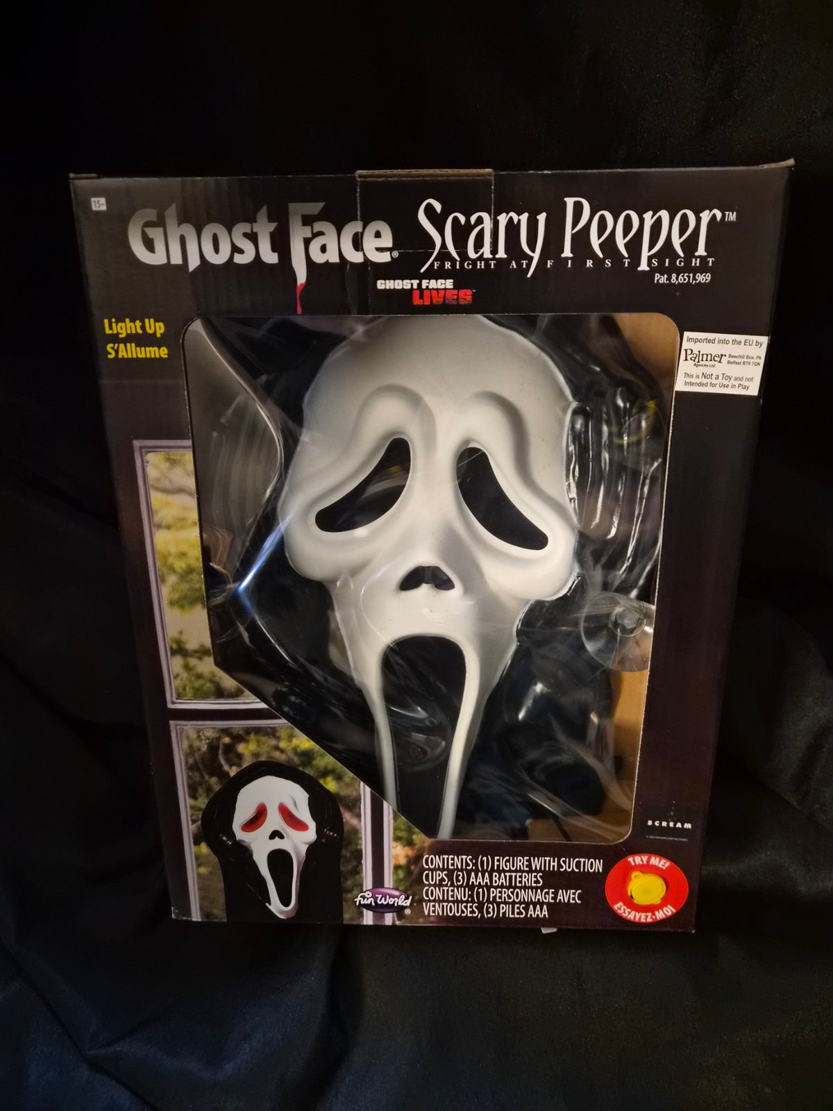 Ghostface Scary Peeper Halloween Decor Ghost Face Prop Wall Window Scream Mask