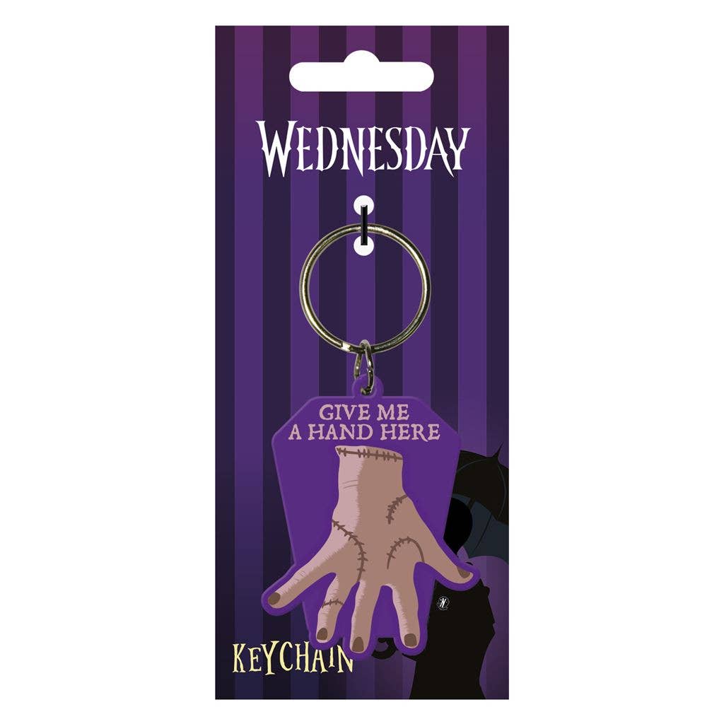 Wednesday (Give Me A Hand) Rubber Keychain