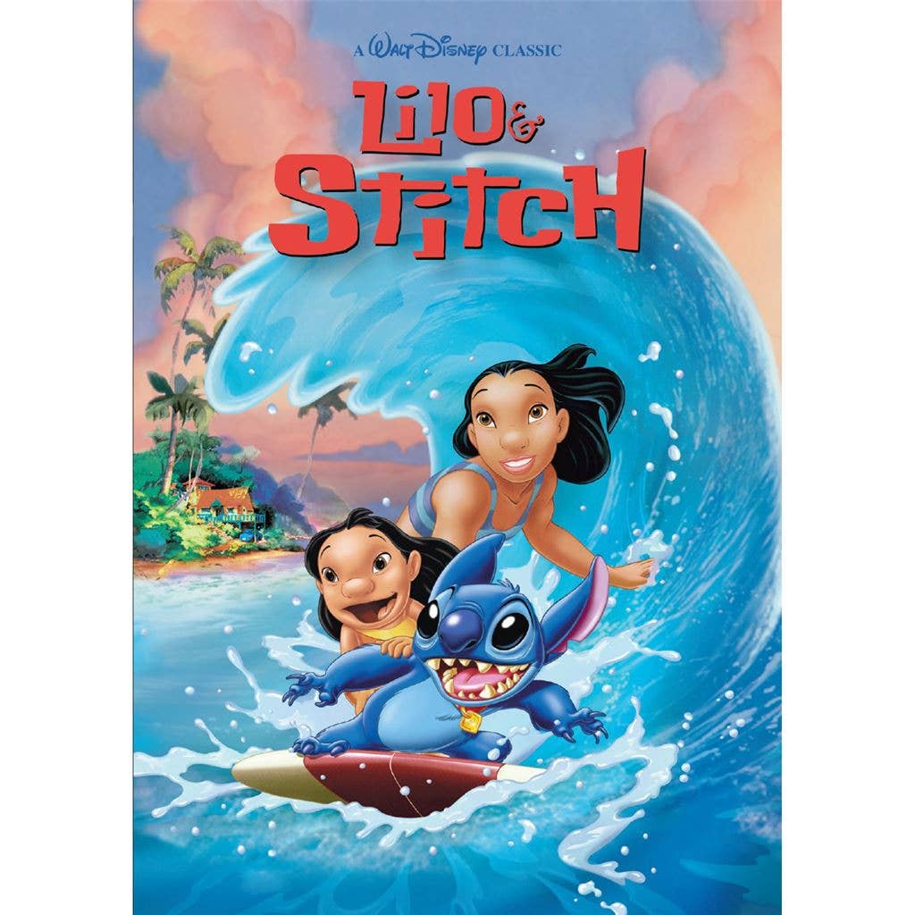 Lilo And Stitch (Wave Surf) Postcard Print A6