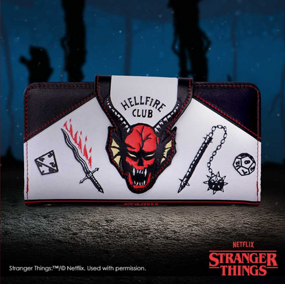 Stranger Things Hellfire Club Embossed Purse 18.5cm