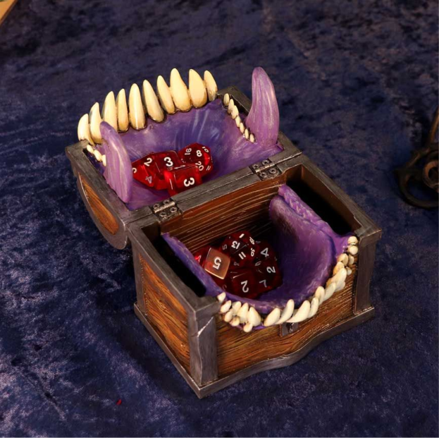 Officially Licensed Dungeons & Dragons Mimic Dice Storage Box
