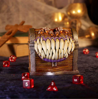 Officially Licensed Dungeons & Dragons Mimic Dice Storage Box