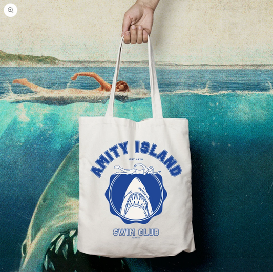 Jaws Amity Island Tote Bag
