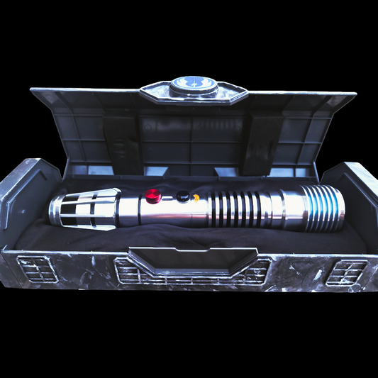 Star Wars Galaxy's Edge Legacy Lightsaber Plo Koon Hilt with custom painted box