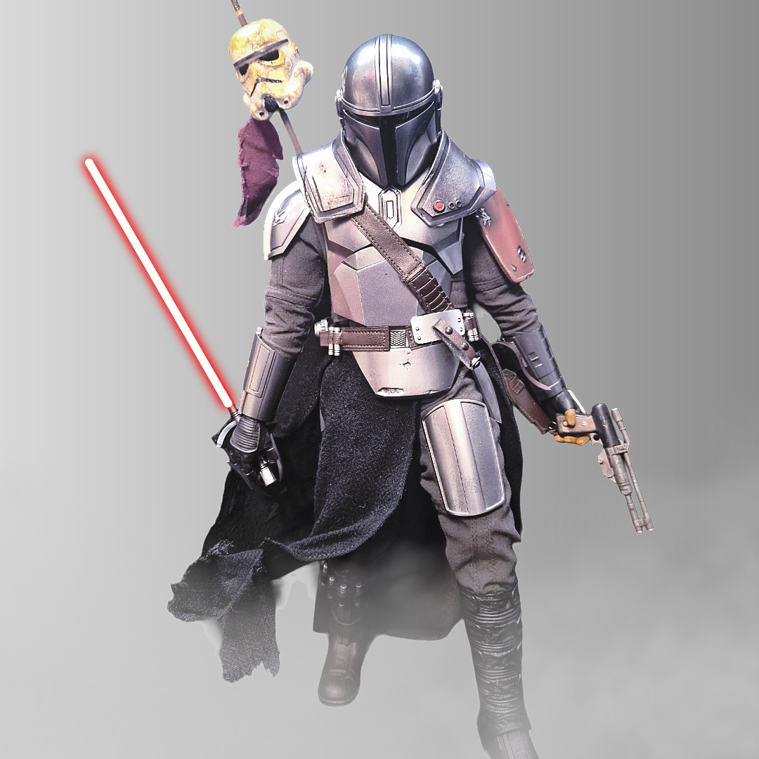Star Wars Premium Custom Mandalorian Hot Toys Kitbash 1/6