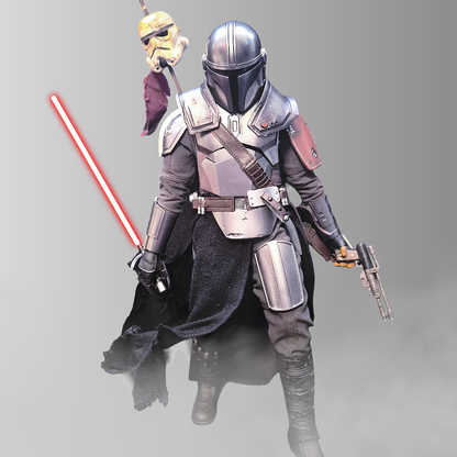 Star Wars Premium Custom Mandalorian Hot Toys Kitbash 1/6