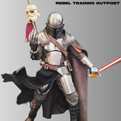 Star Wars Premium Custom Mandalorian Hot Toys Kitbash 1/6