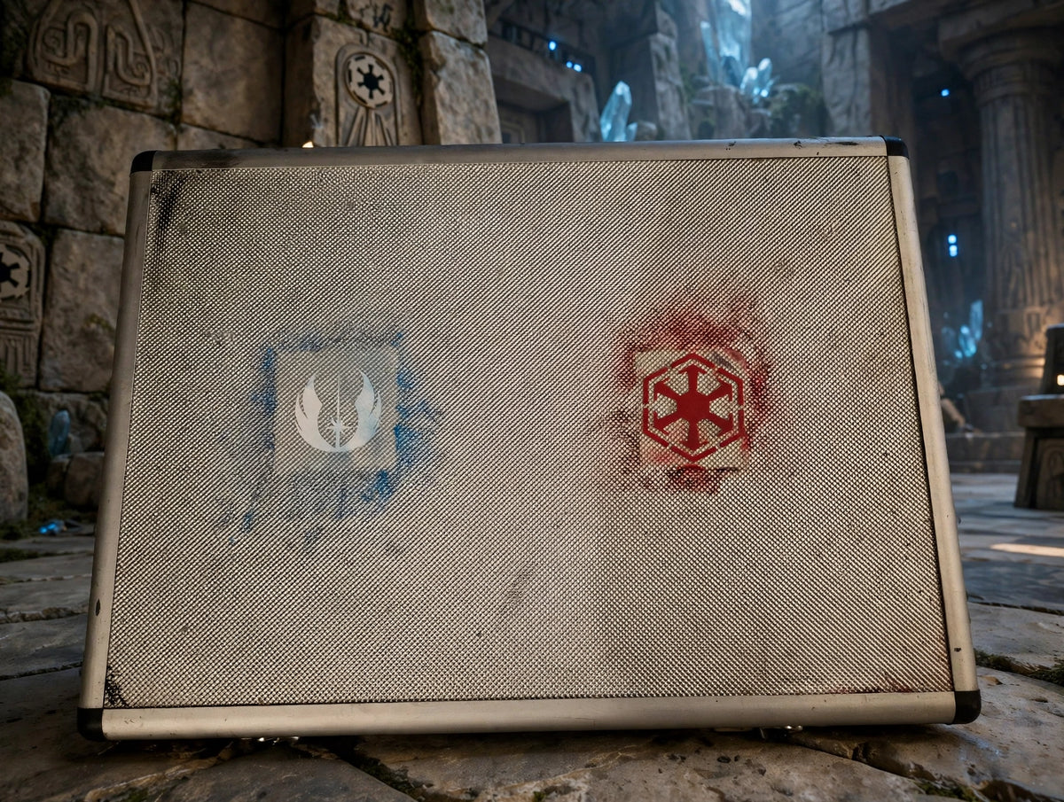 Star Wars Galaxy's Edge Series 1 Jedi & Sith Holocrons with kyber crystals in custom box