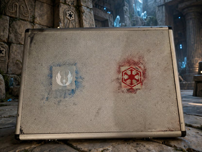 Star Wars Galaxy's Edge Series 1 Jedi & Sith Holocrons with kyber crystals in custom box