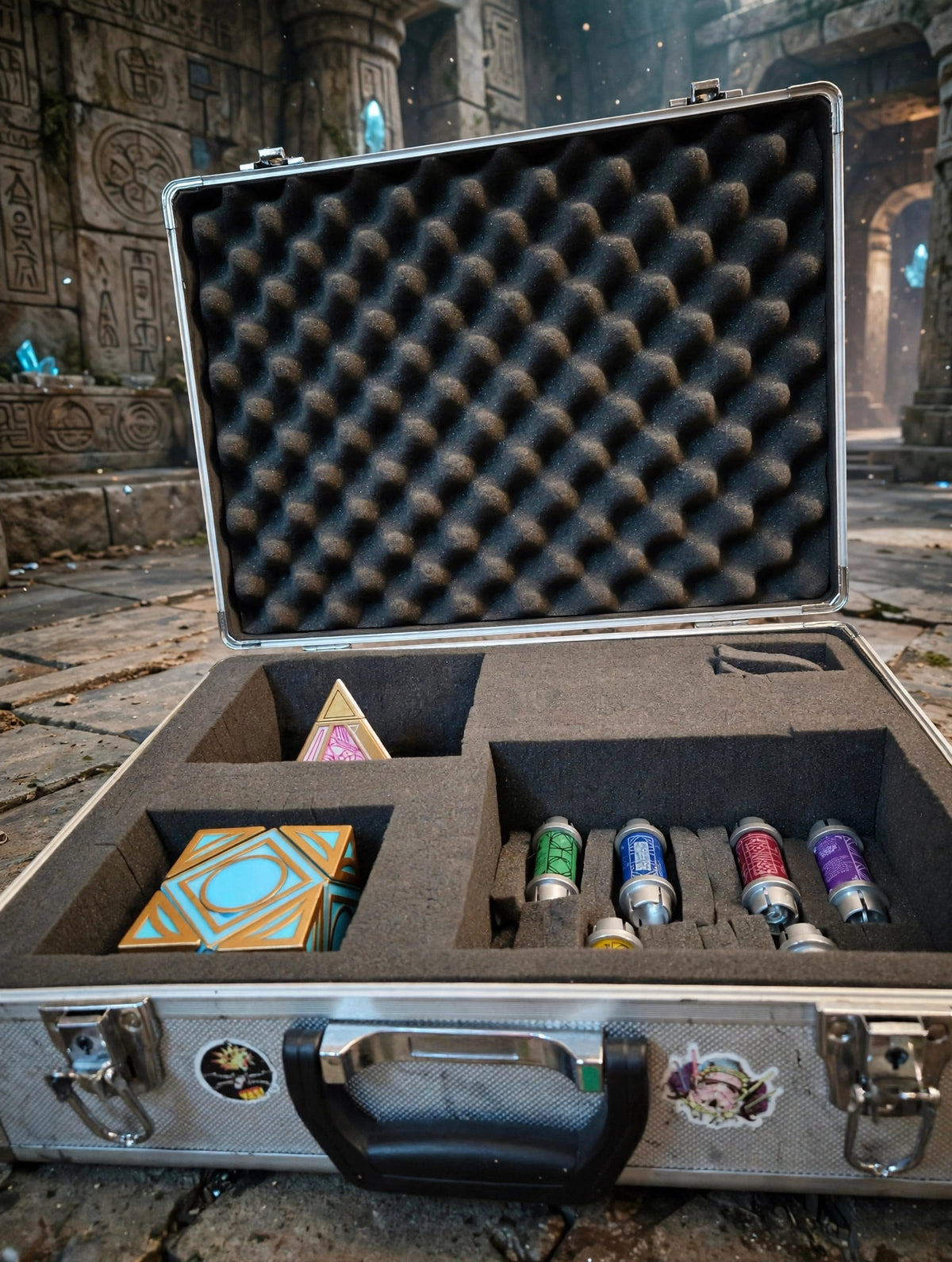 Star Wars Galaxy's Edge Series 1 Jedi & Sith Holocrons with kyber crystals in custom box