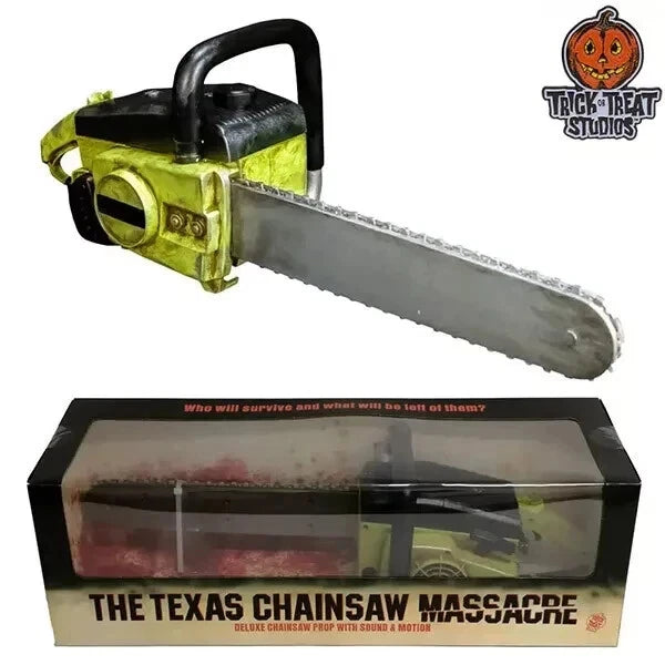 Texas Chainsaw Massacre (1974) Chainsaw Prop Replica with Sound Trick or Treat Studios