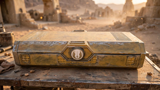 Star Wars Galaxy's Edge Build A Lightsaber Savi's Workshop with custom painted box